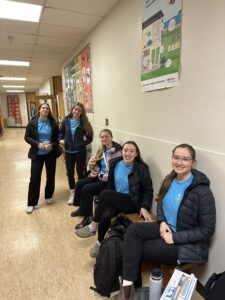 Everyone waiting in hallway